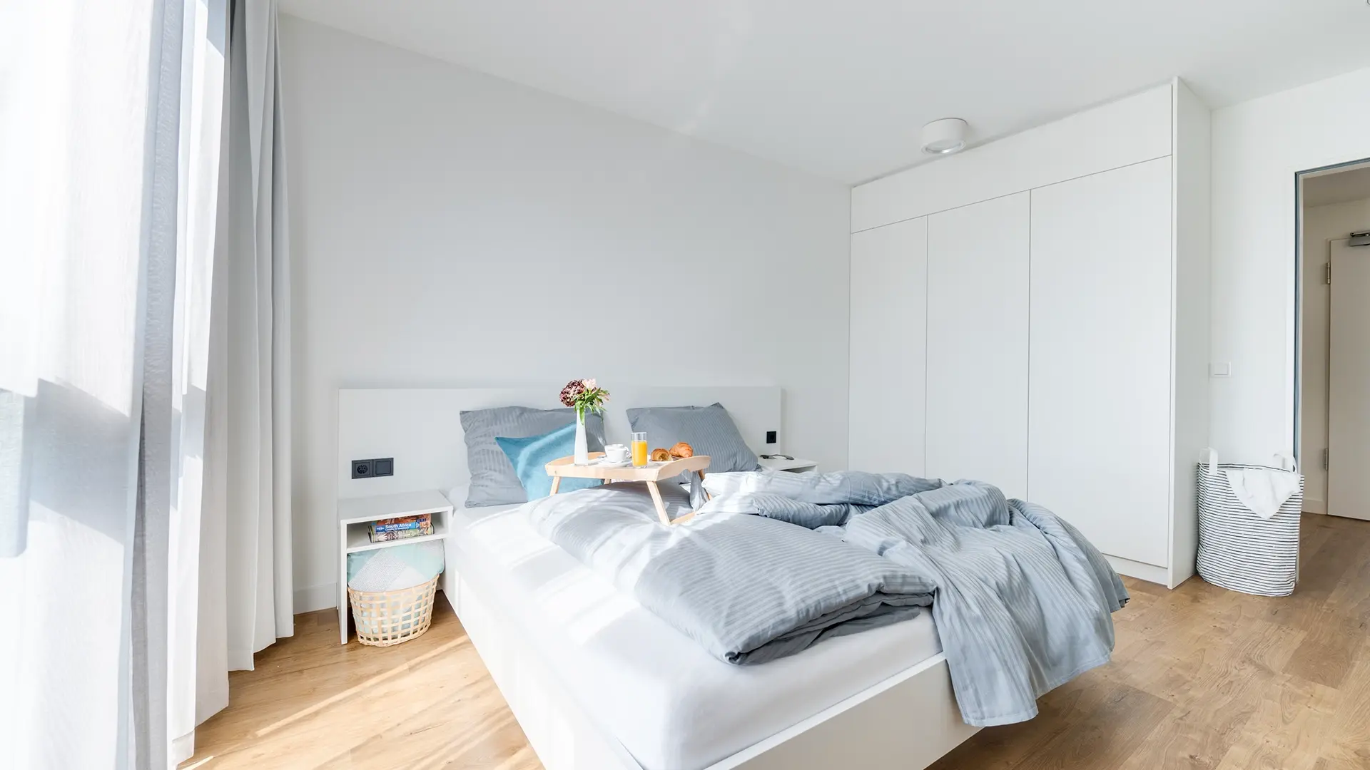Berlin Karlshorst Apartment Bett