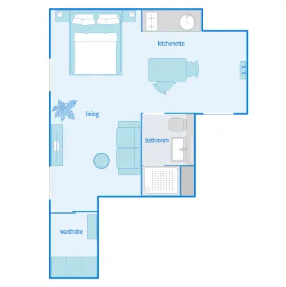 Grundriss Apartment