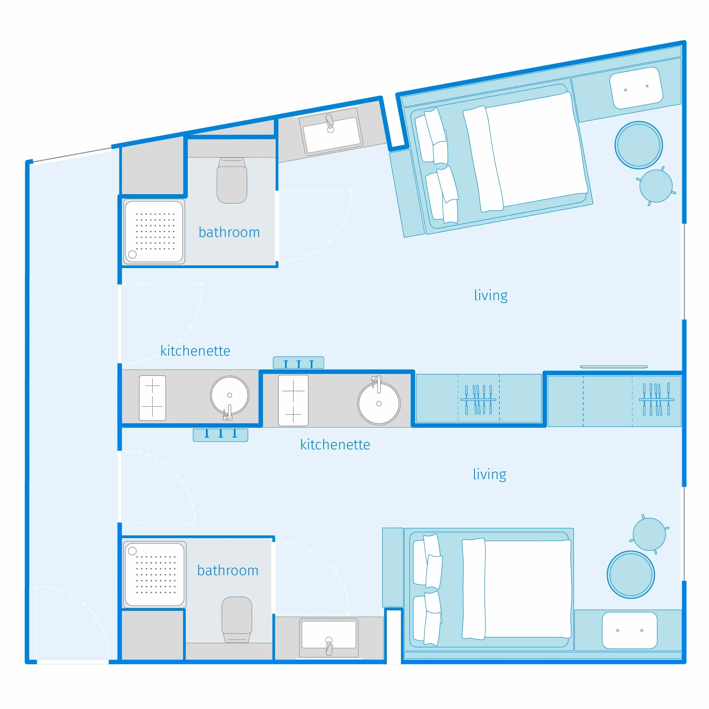 Grundriss Familienapartment